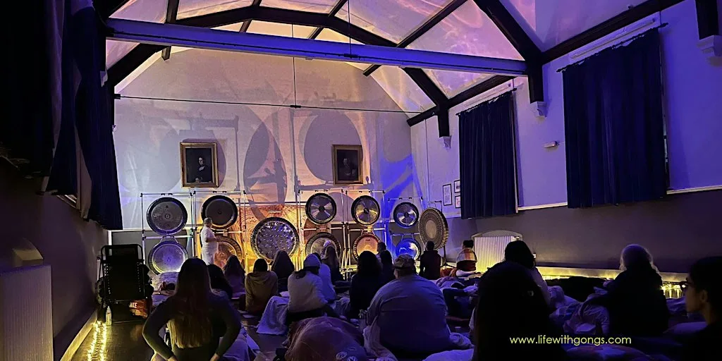 Awakening Gong Bath with 10 Gongs & 42" Drum ~ Double Session at Merrow Village Hall