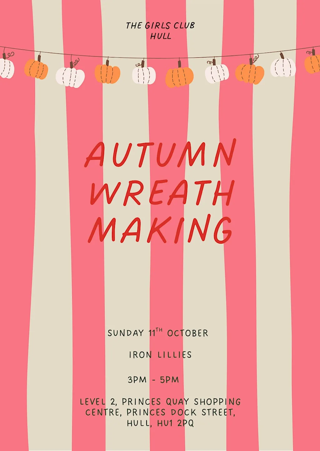 Autumn wreath making at Iron Lillies