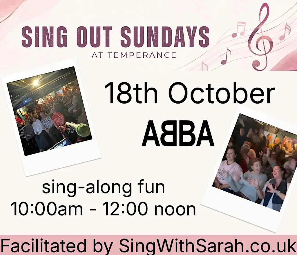 sing-a-long @ temperance | Sing Out Sunday "ABBA"