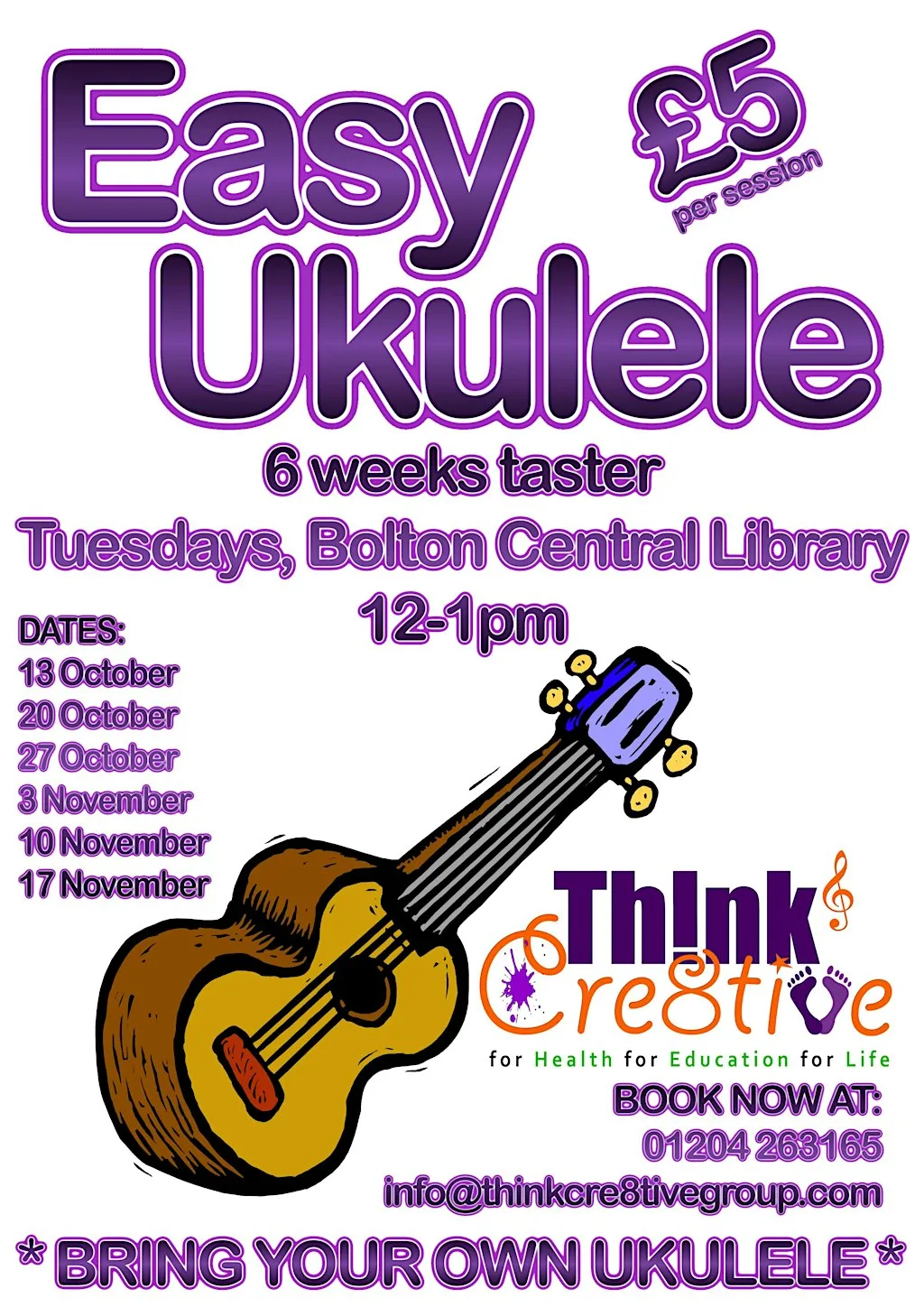 Easy Ukulele Bolton Central Library at Bolton Central Library