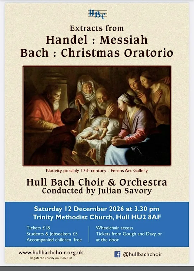 Christmas highlights from Handel's Messiah and Bach's Christmas Oratorio