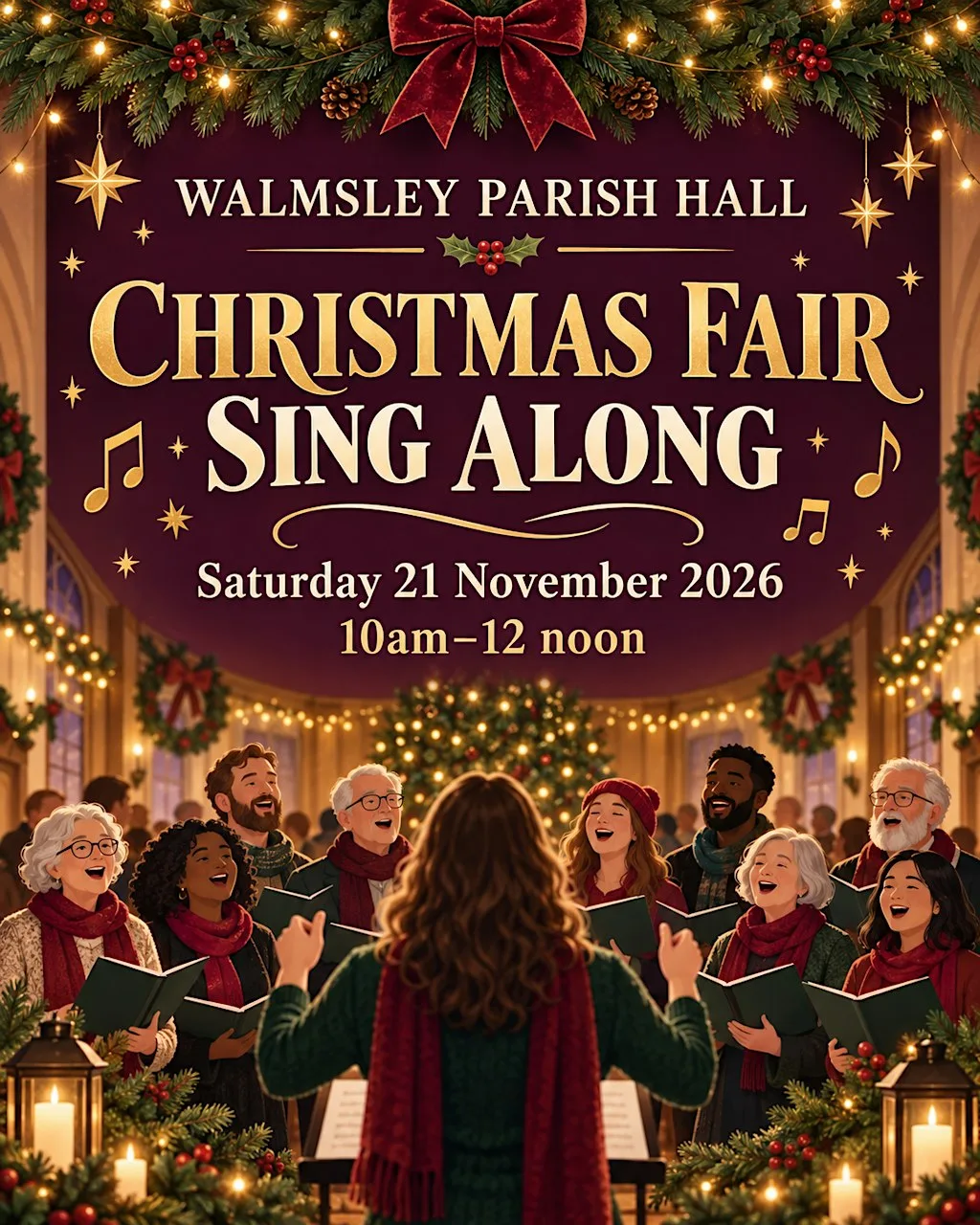Walmsley Parish Hall Christmas Fair Sing Along at Walmsley Parish Community Hall