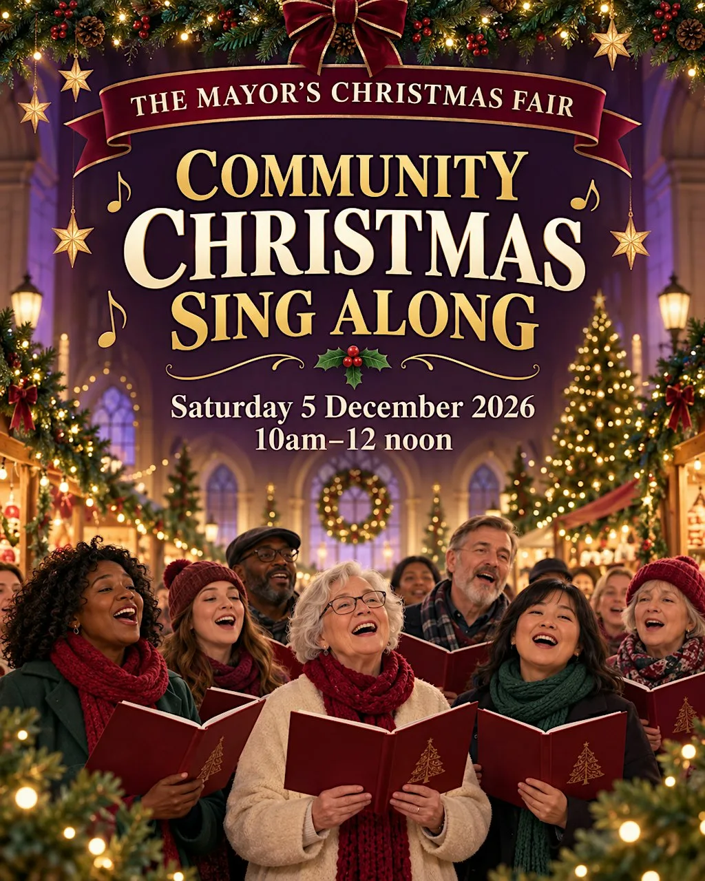 Community Christmas Sing Along at the Mayor's Christmas Fair