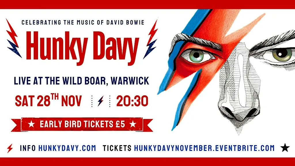 Hunky Davy at The Wild Boar, Warwick - Celebrating the Music of David Bowie