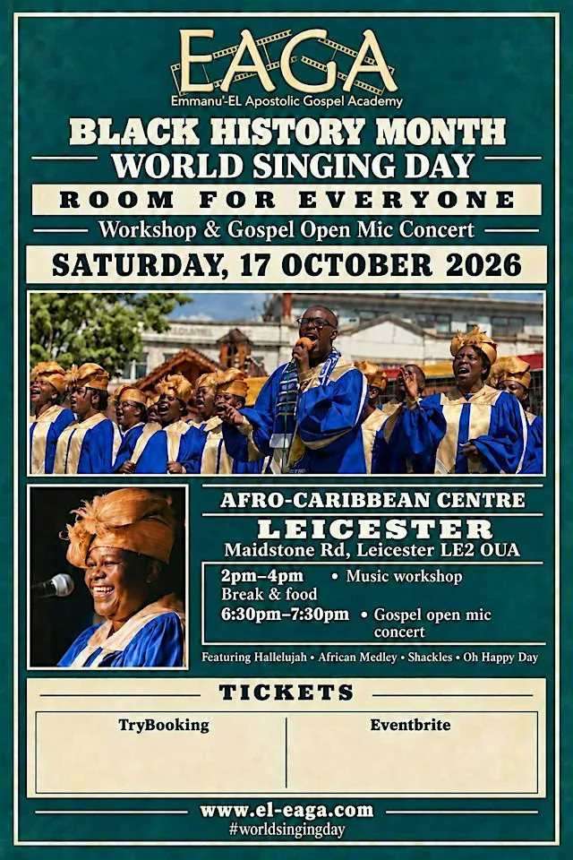 World Singing Day Workshop & Gospel Open Mic Concert