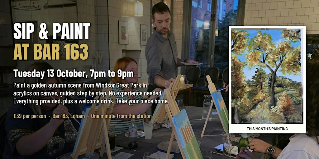 Sip and Paint - Windsor Great Park in Autumn at 163 restaurant & bar