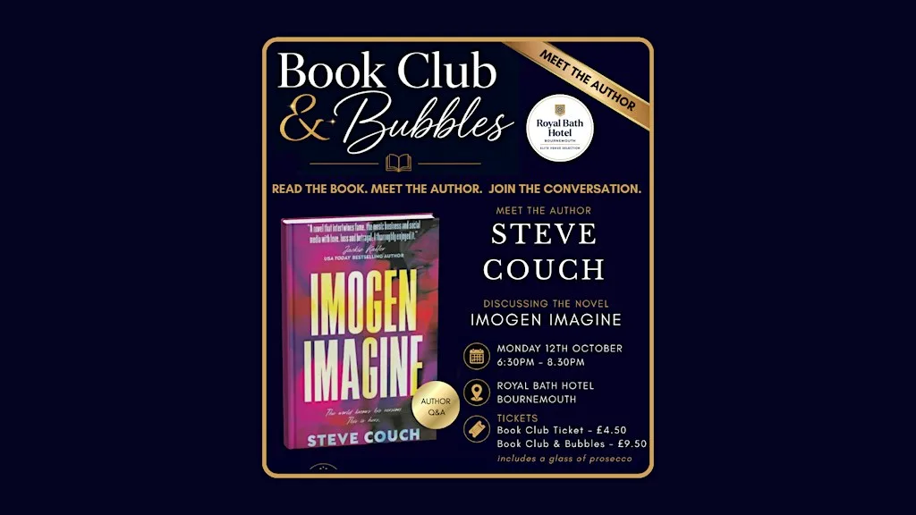 Book Club & Bubbles with Steve Couch at Royal Bath Hotel