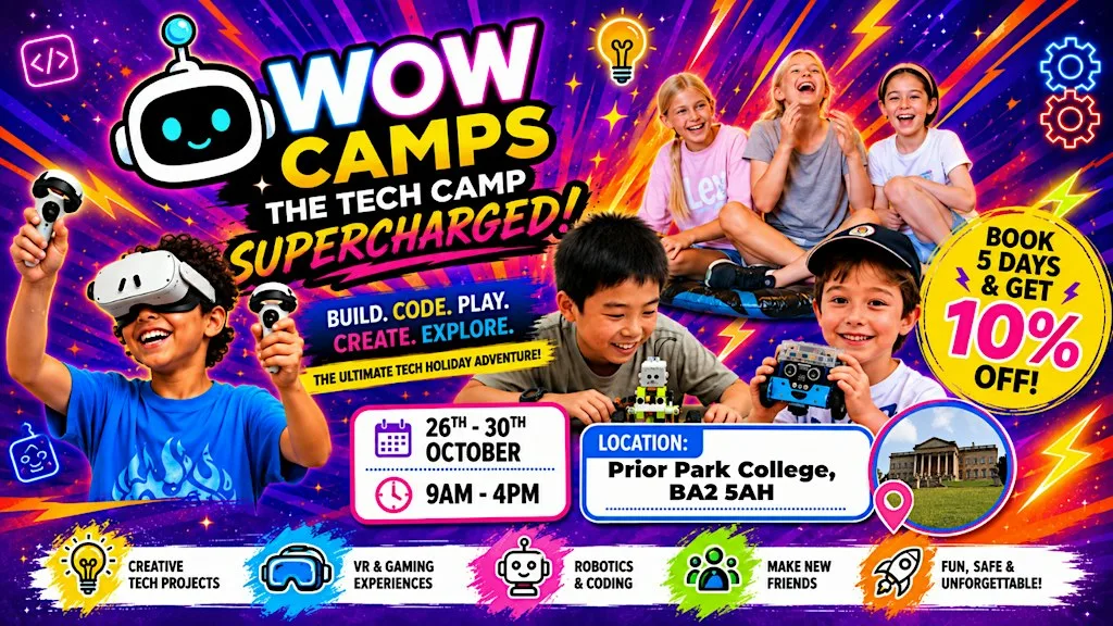 Bath October Half Term Tech Camp at Prior Park College