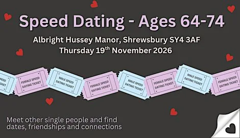 Speed Dating - Ages 64-74 at Albright Hussey Manor