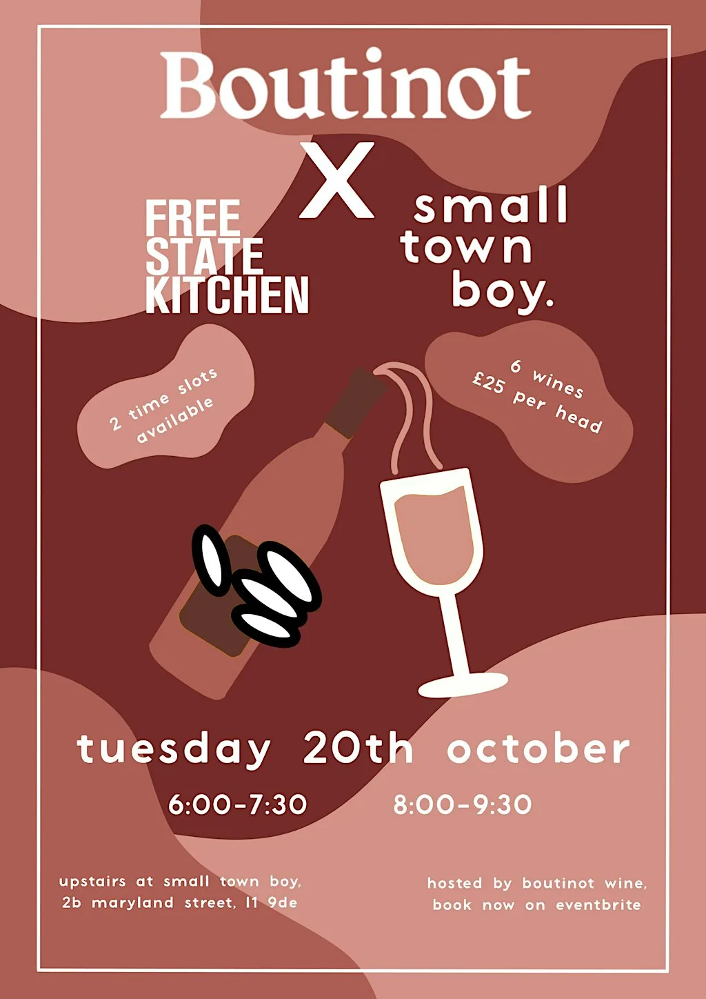 BOUTINOT WINE TASTING X FSK X STB at Small Town Boy