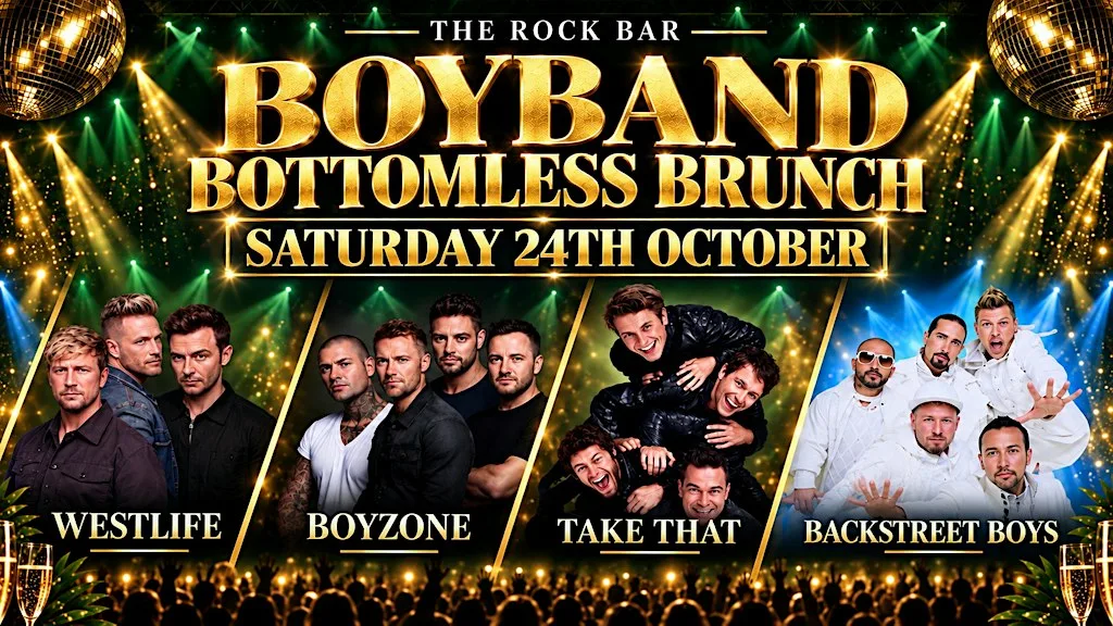 Boyband bottomless brunch at The Rock Bar