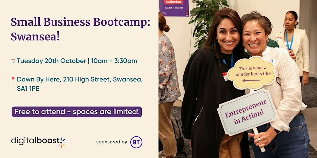Swansea Free Small Business Bootcamp - October 2026