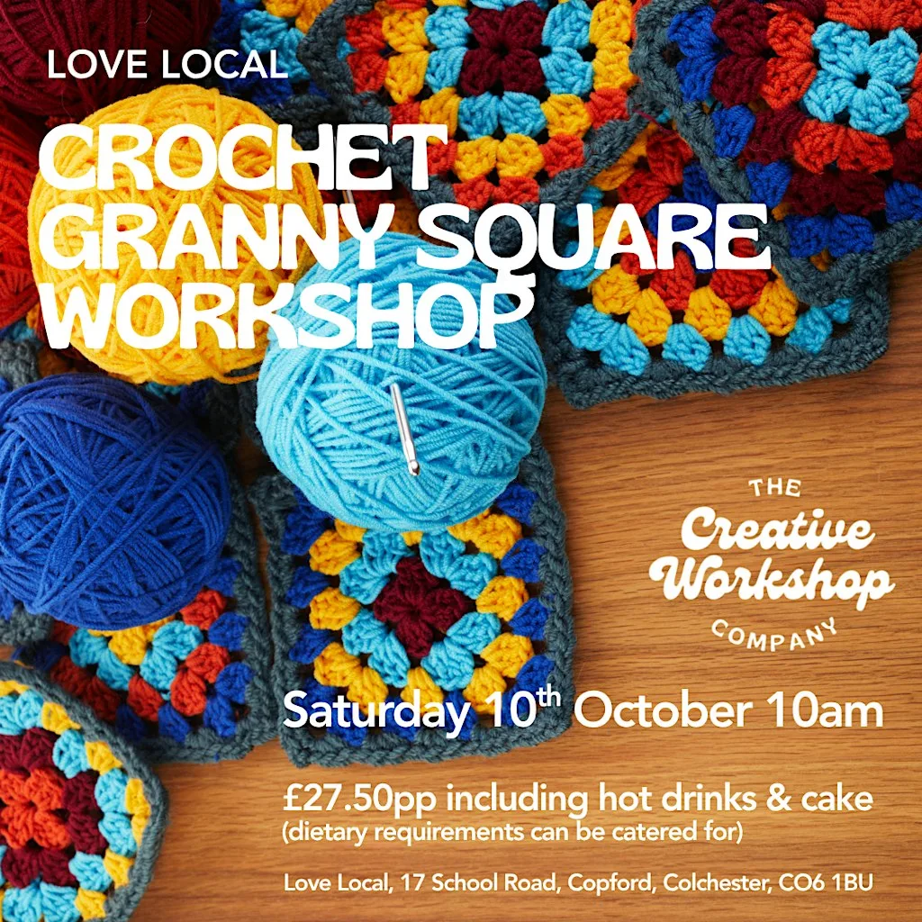 CROCHET GRANNY SQUARE WORKSHOP at Love Local CIC