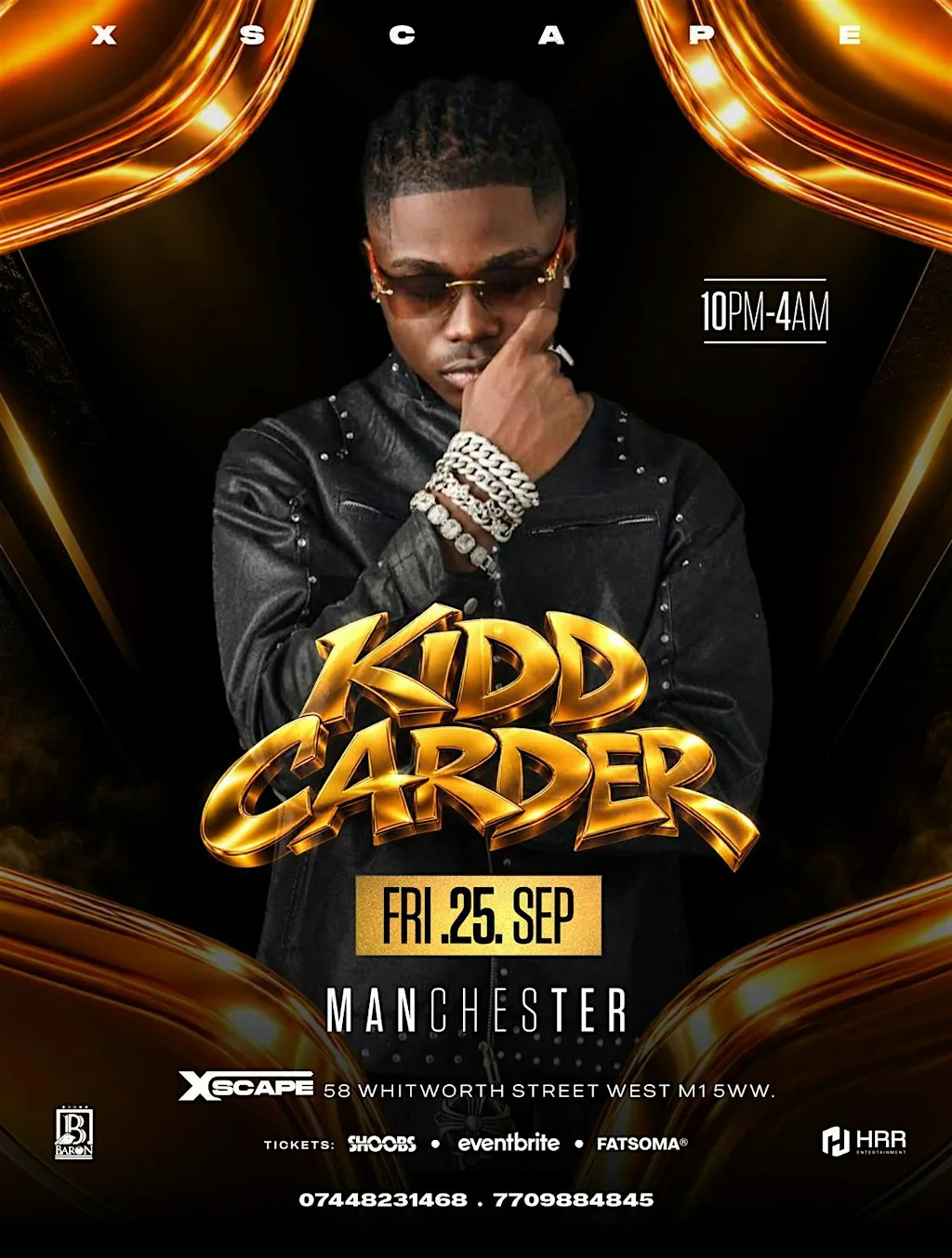 KIDD CARDER In Manchester - Afrobeats/HipHop/Amapiano/RnB/DanceHall at Xscape Manchester