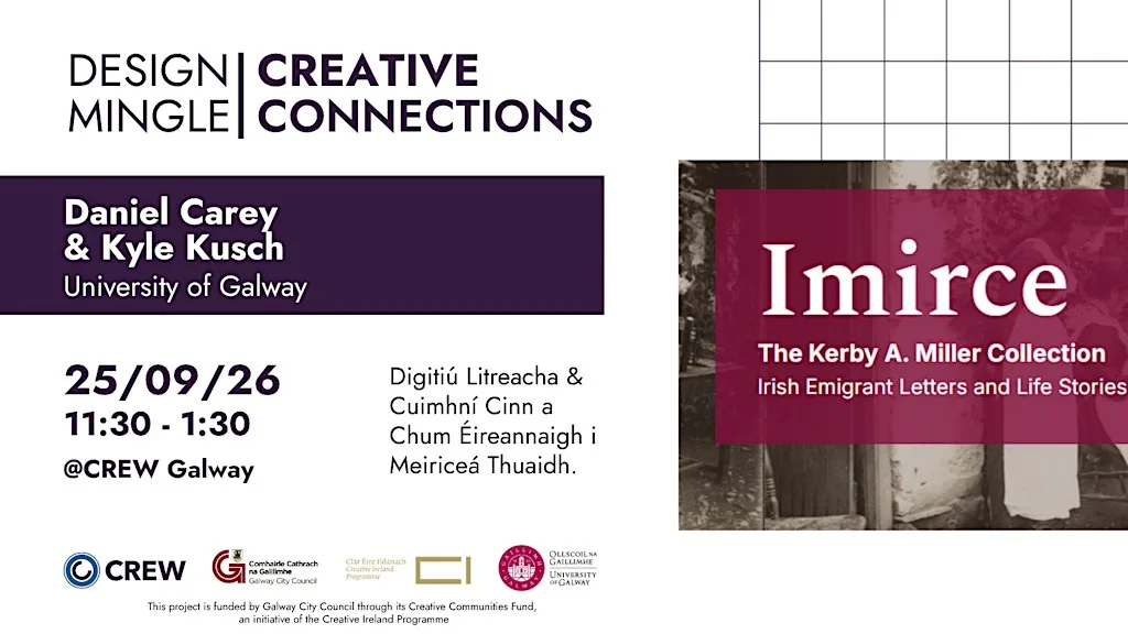 Design Mingle: Creative Connections, Imirce Project at CREW - Creative Enterprise West