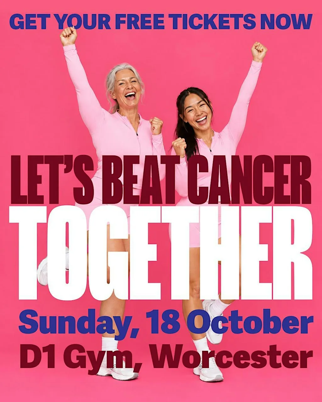 D1 cancer research charity event at 7 Bromyard Rd