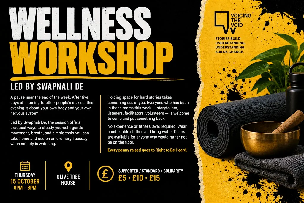 Wellness Workshop - Led by Swapnali De at Voicing the Void, Olive Tree House
