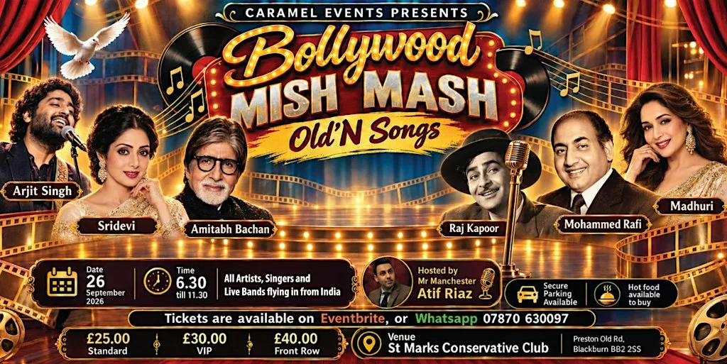 Bollywood Old ' N New Mish Mash Night at St Marks Conservative Club