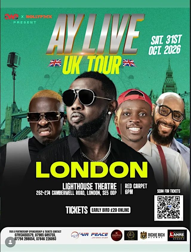 AY Live in London FT AY, Akpororo, MC Monica + more