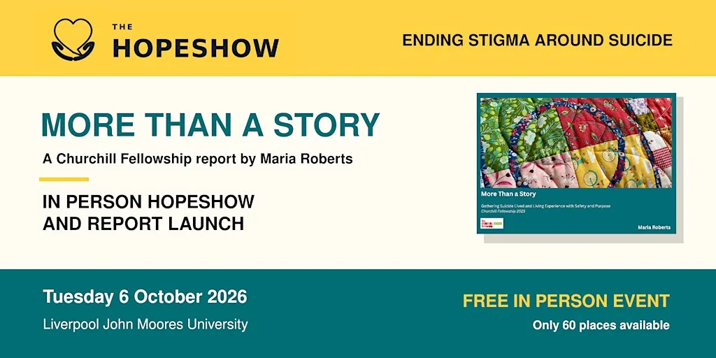 Ending Stigma around Suicide: More Than a Story