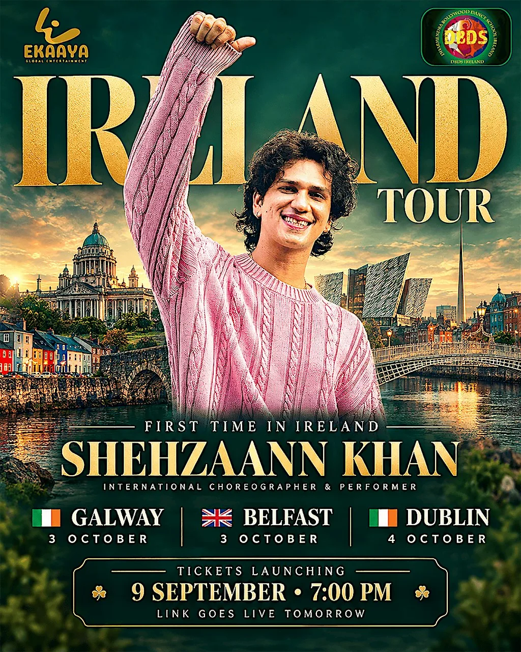 SHEHZAANN KHAN — IRELAND TOUR 2026 - GALWAY - DIL DOOBA/LAUNG at GALWAY DANCE CENTRE