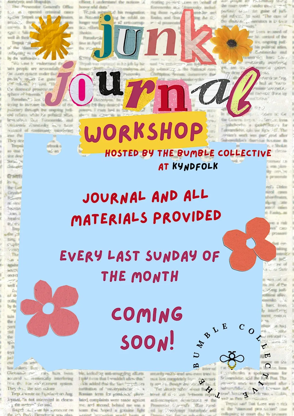 Monthly Junk Journal Workshop at Kyndfolk