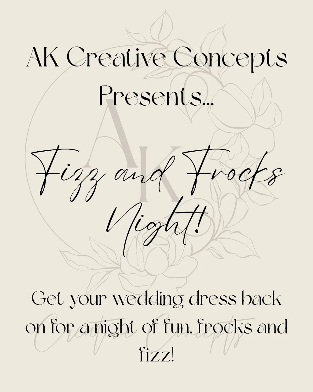Fizz and Frocks Night