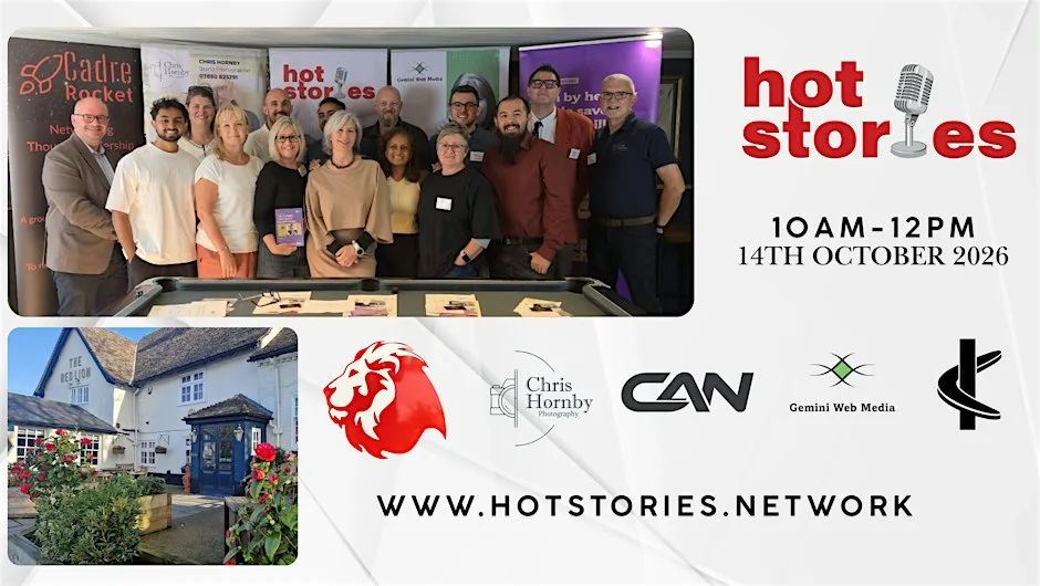 Business Networking Events "Hot Stories" at The Red Lion, Cambridge