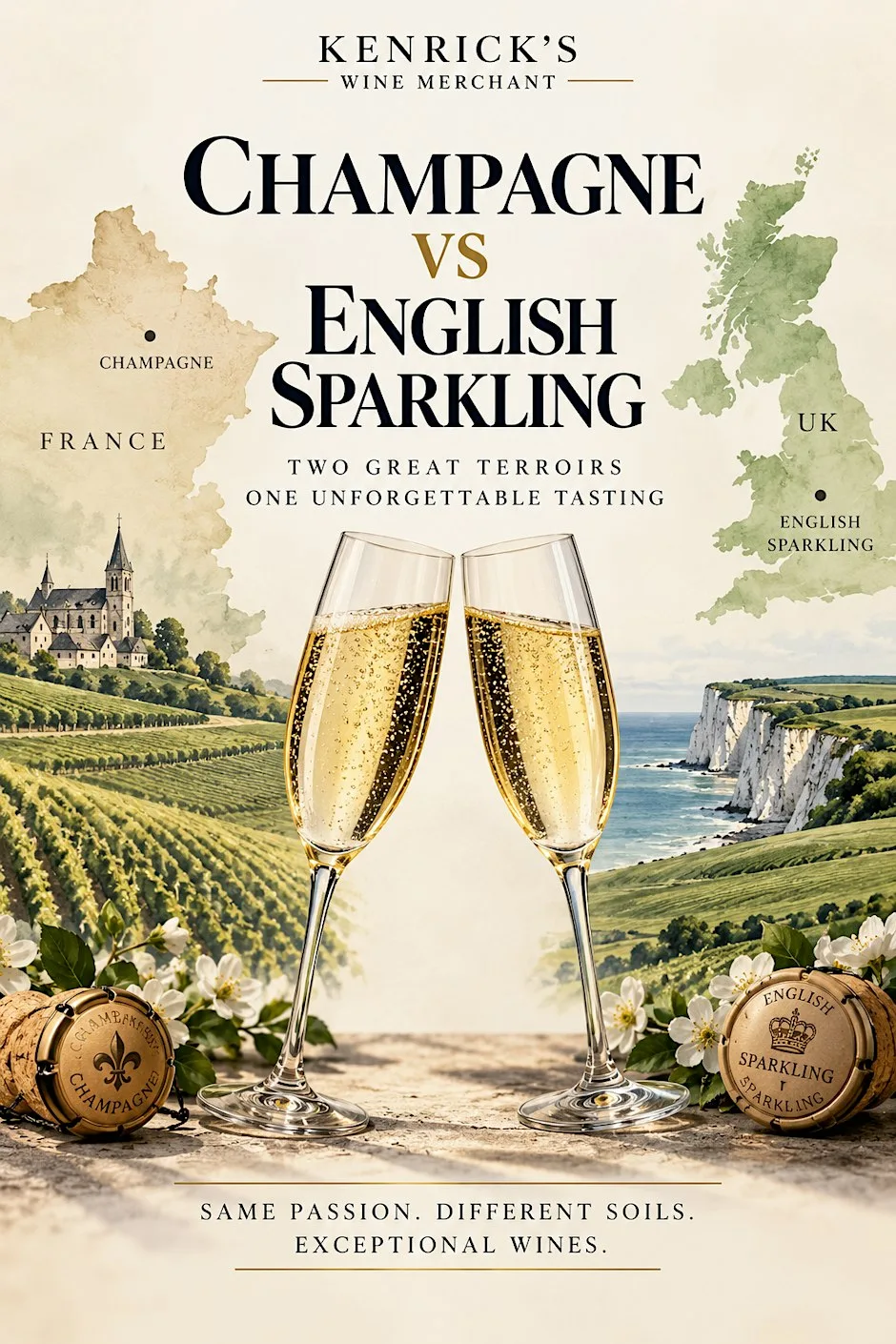 Champagne vs English Sparkling — Sydenham at Kenrick's Wines Sydenham