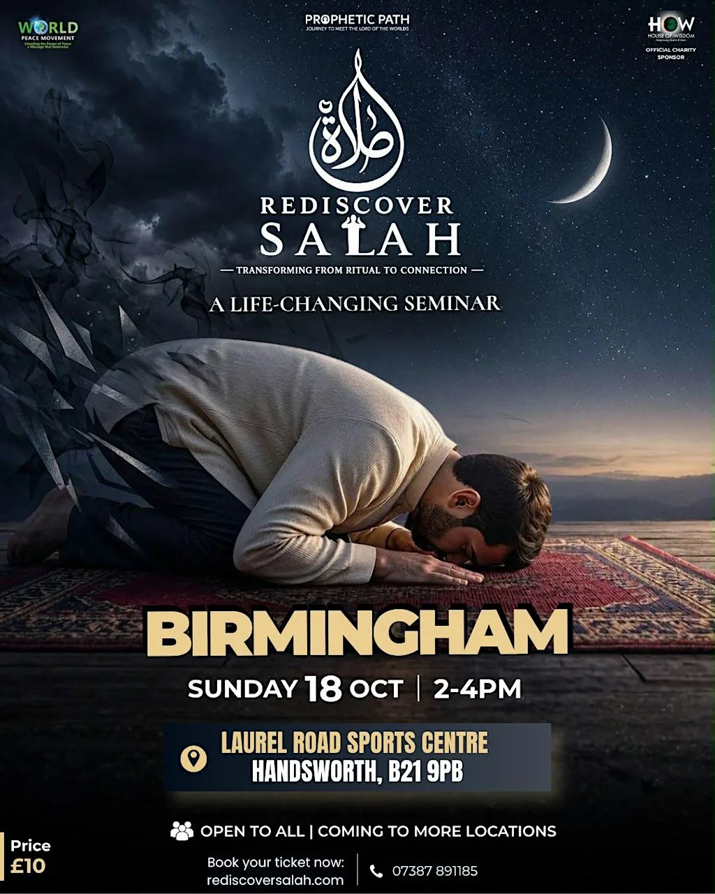 REDISCOVER SALAH — BIRMINGHAM - SUNDAY 18TH OCTOBER