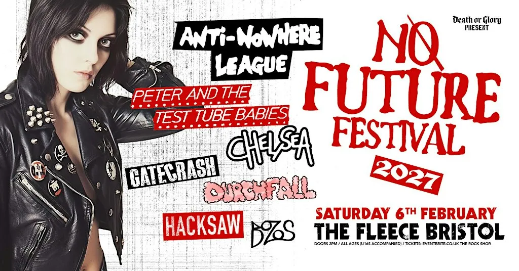 No Future Festival 2027 ft ANWL / PATTTB's / Chelsea / Gatecrash + More at The Fleece