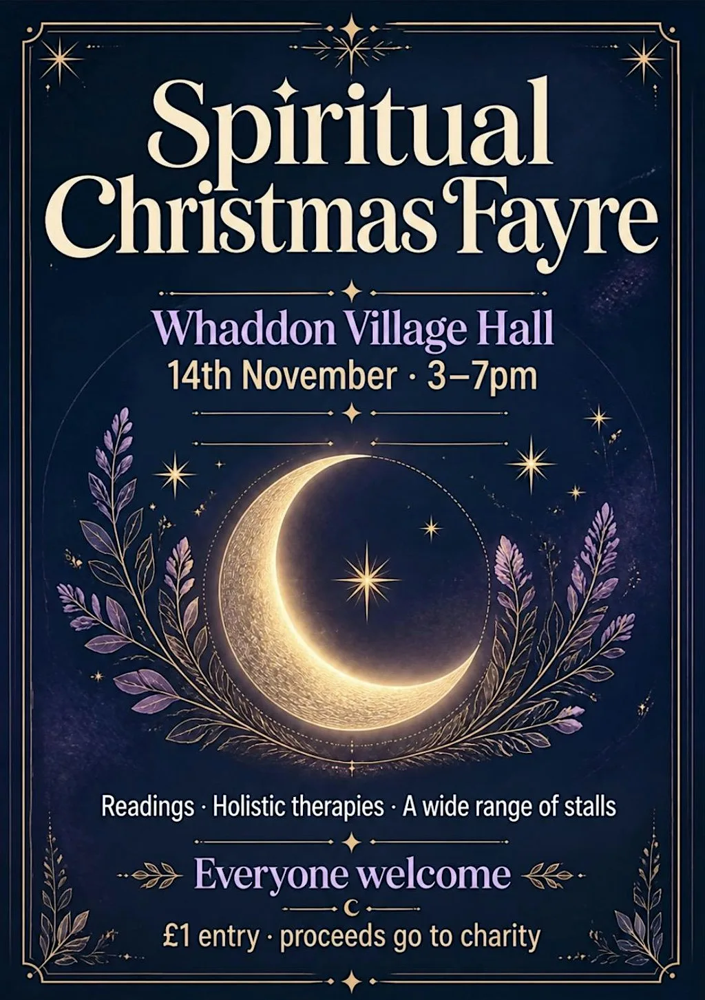 Spiritual Christmas Fayre at Whaddon Village Hall