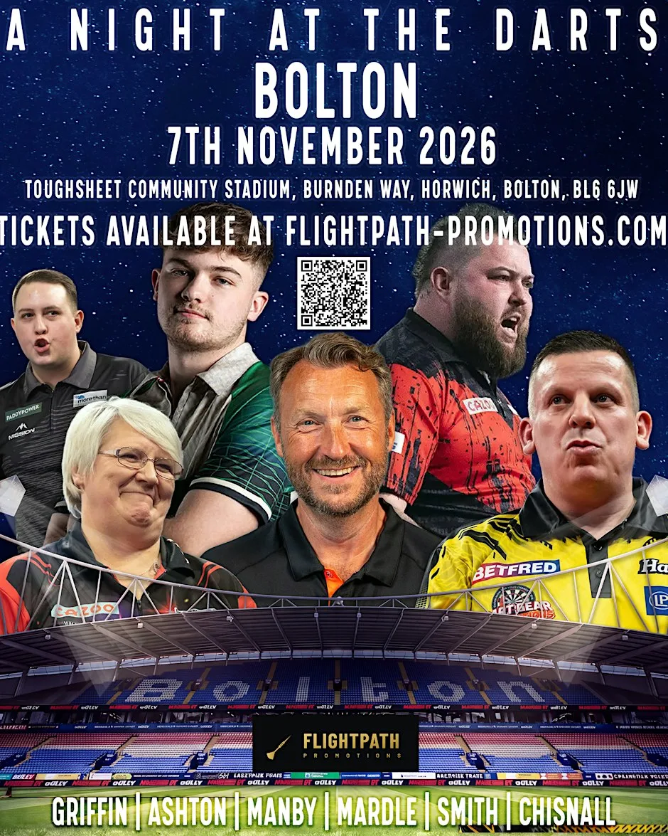 A Night at the Darts Bolton – Live Professional Darts at Toughsheet Community Stadium