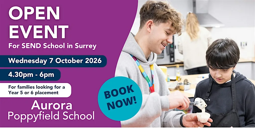 Aurora Poppyfield School Open Day - Wednesday 7 October 2026 at Aurora Poppyfield School
