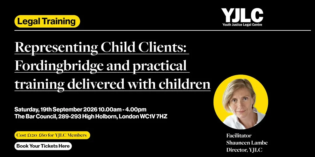 Representing Child Clients: Fordingbridge and practical training at The General Council of the Bar