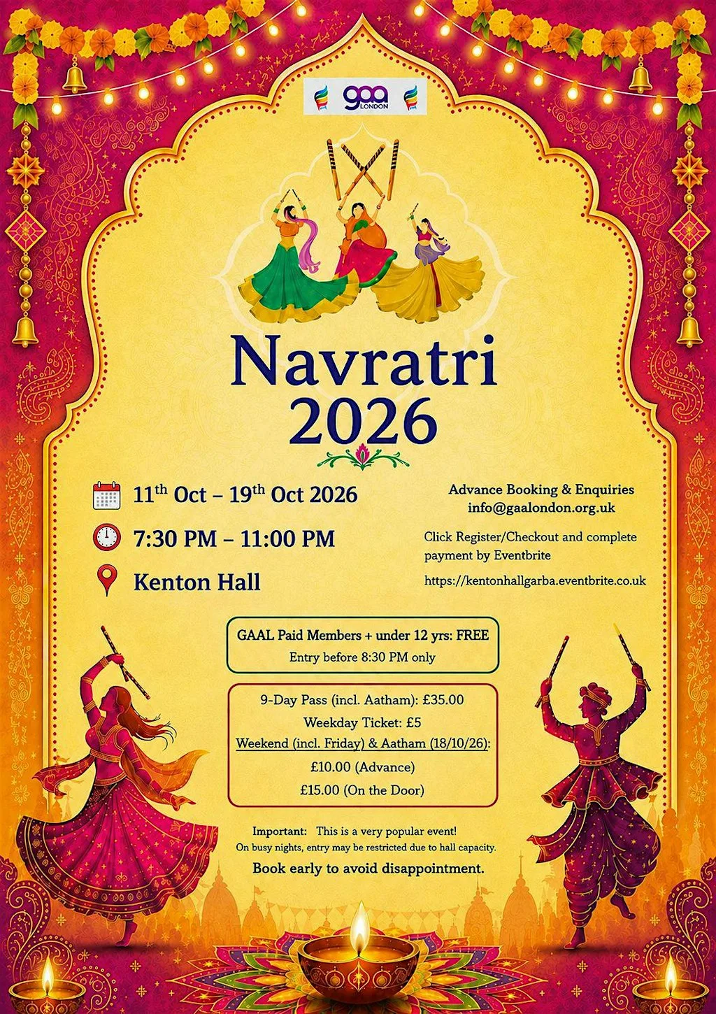 NAVRATRI GARBA - KENTON