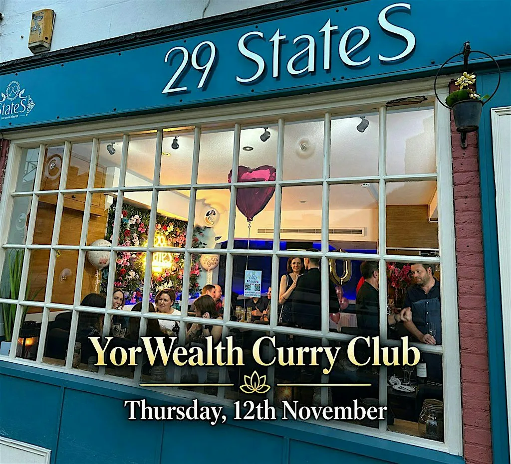 YorWealth Christmas Curry Club at 29 States Indian Restaurant