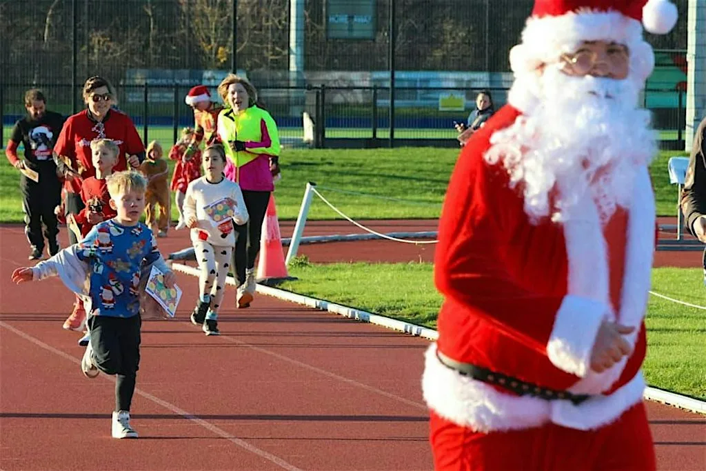 Mini Athletics Fun Run With Santa at Carmarthen Leisure Centre