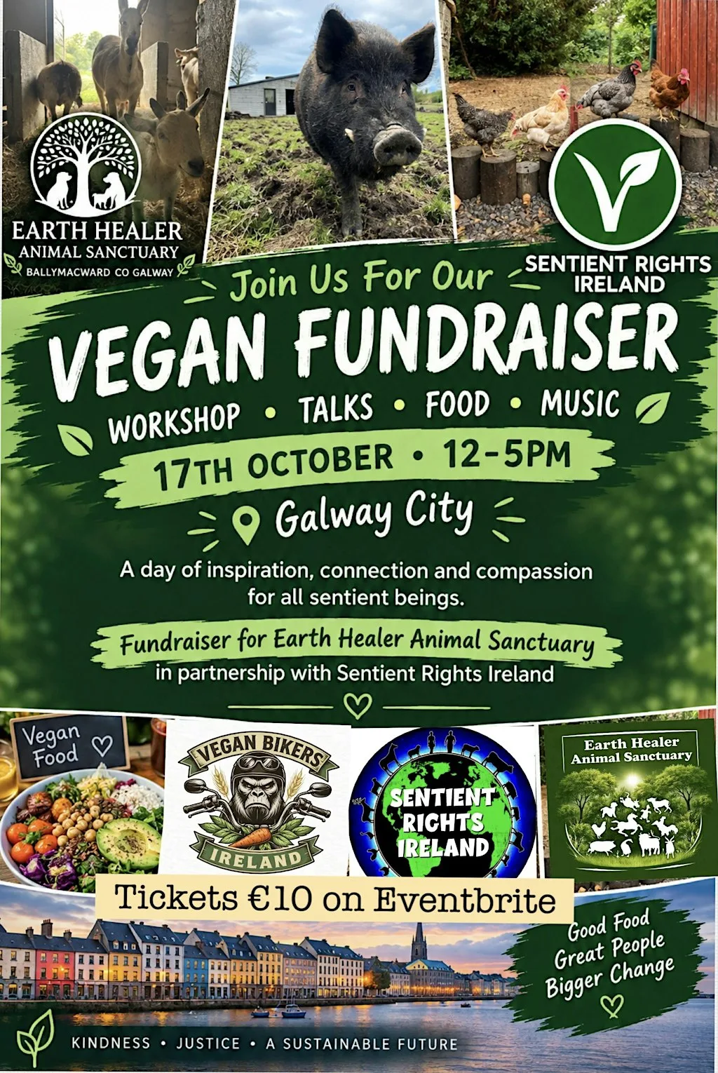 Veganism, Music, Talks, Workshops Fundraiser