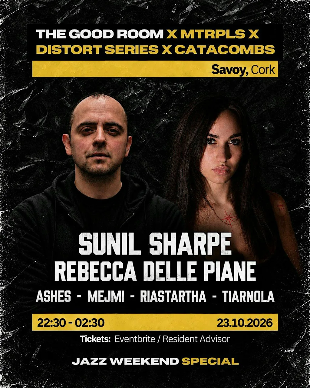 MTRPLS x DISTORT x CATACOMBS: Sunil Sharpe :: Rebecca Delle Piane
