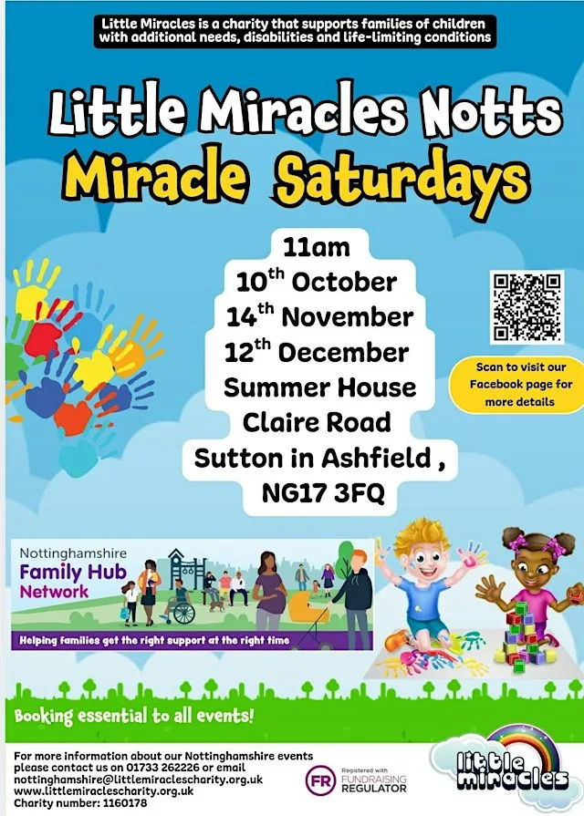 Notts Miracle Saturday - Sutton Family Hub - 10th October