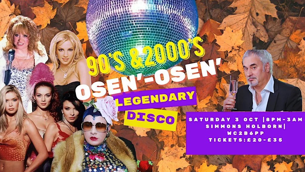 90's and 2000's Legendary Disco Party | ОСЕНЬ-ОСЕНЬ at Simmons Bar | Holborn