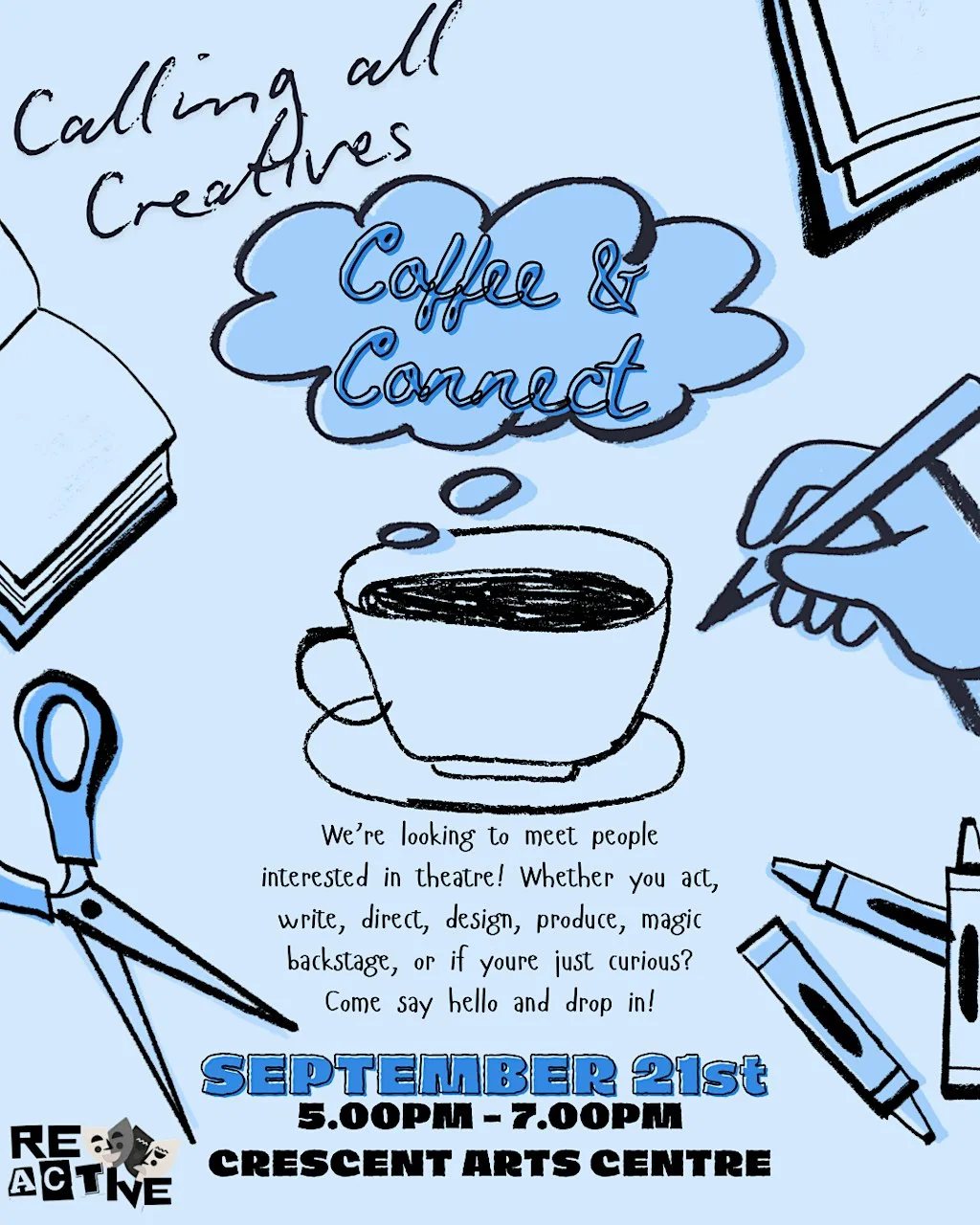 Coffee and Connect at Crescent Arts Centre