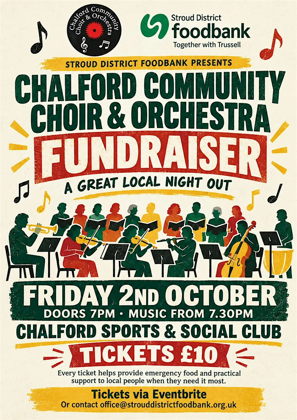 An Evening with Chalford Community Choir & Orchestra at Chalford Sports & Social Club