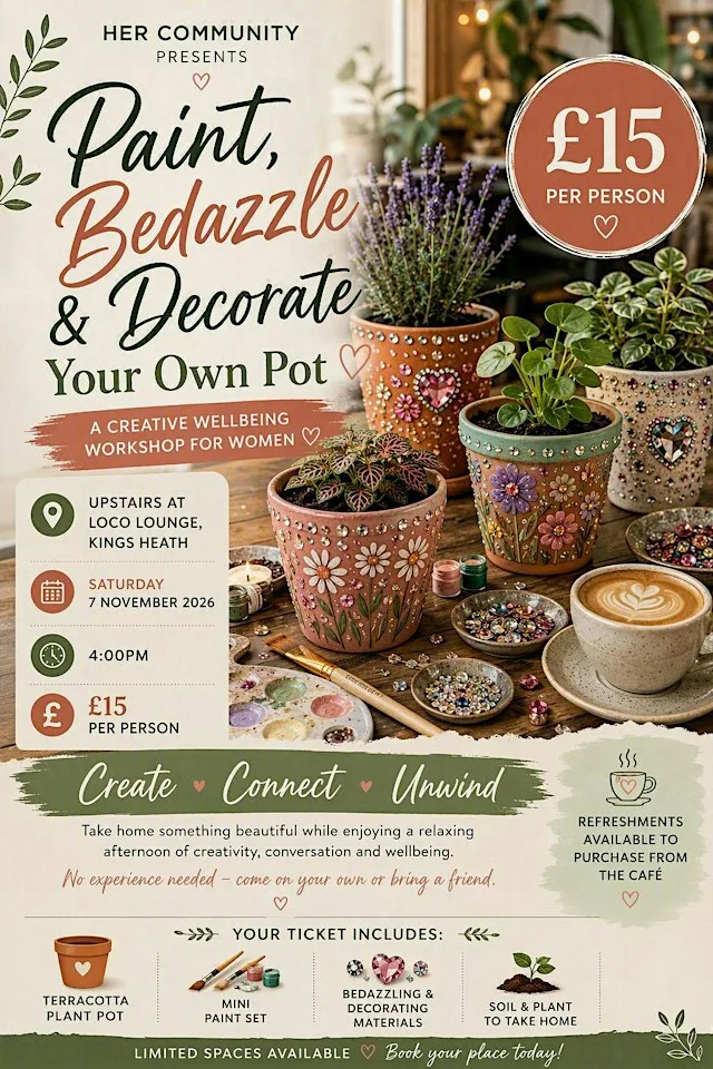 Paint, Bedazzle & Decorate Your Own Pot