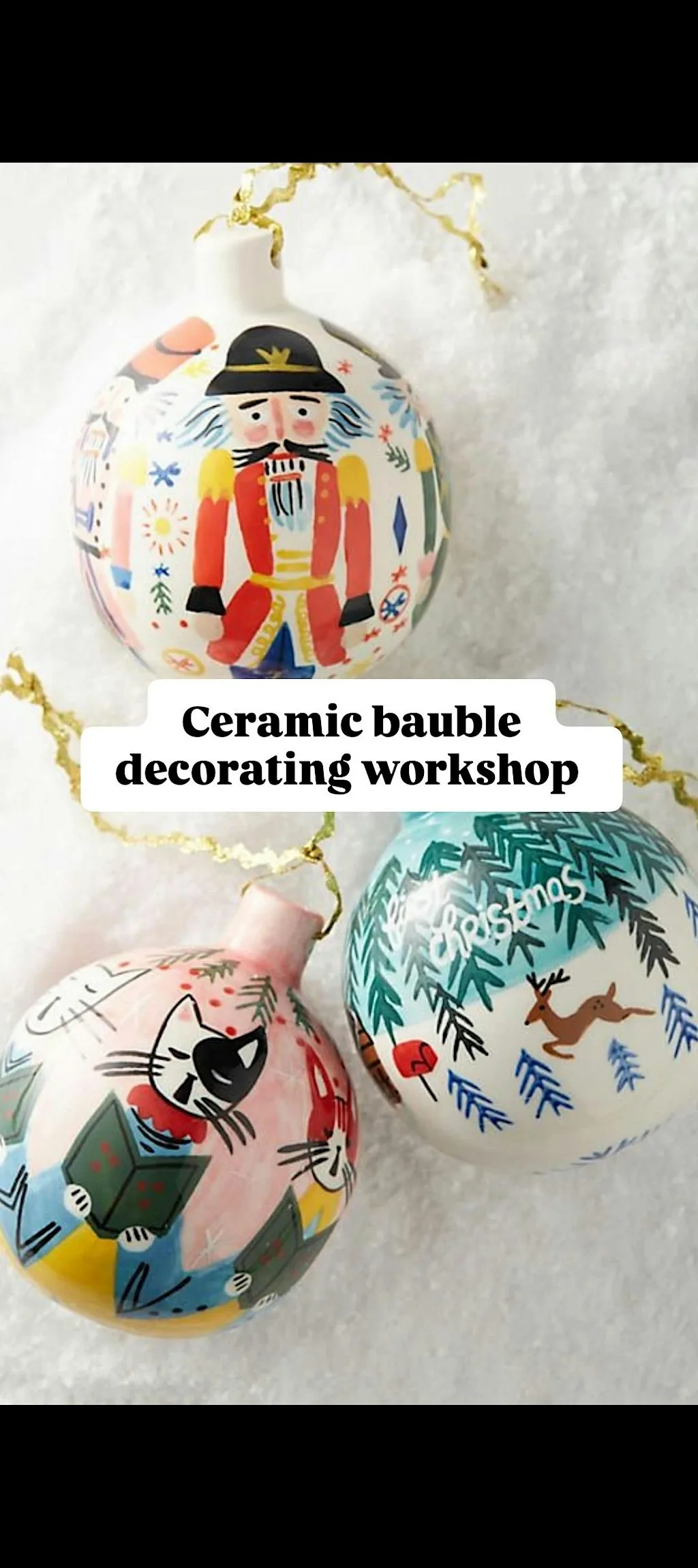 Ceramic bauble painting workshop (nuneaton)