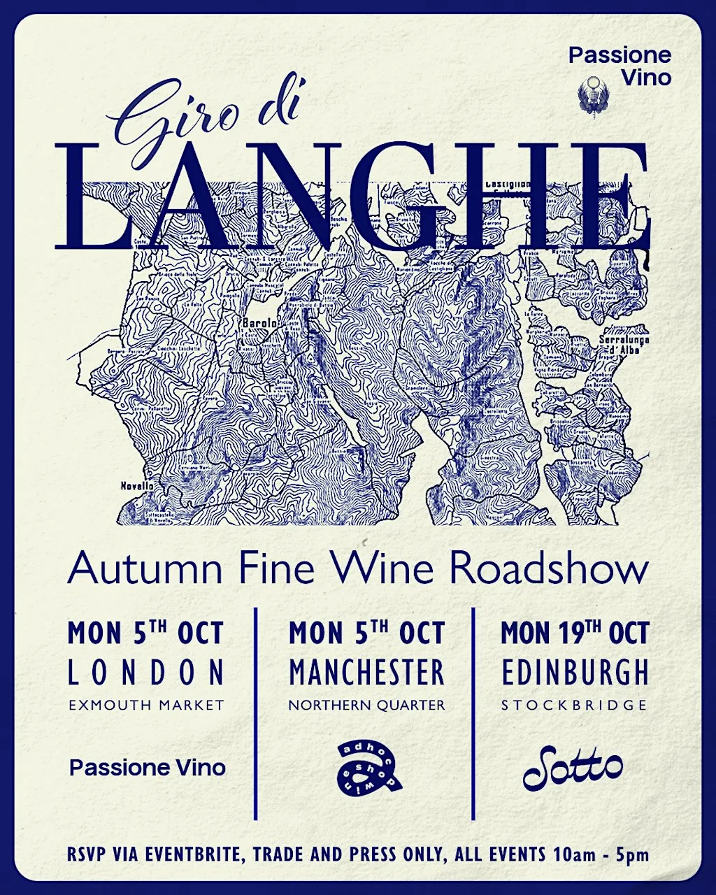 Passione Vino | Giro di Langhe - Edinburgh at Sotto Enoteca & Trattoria