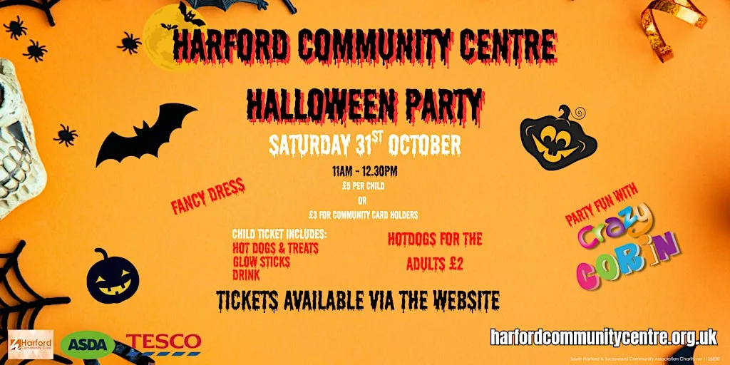 Harford Halloween Party - 11am at Harford Community Centre