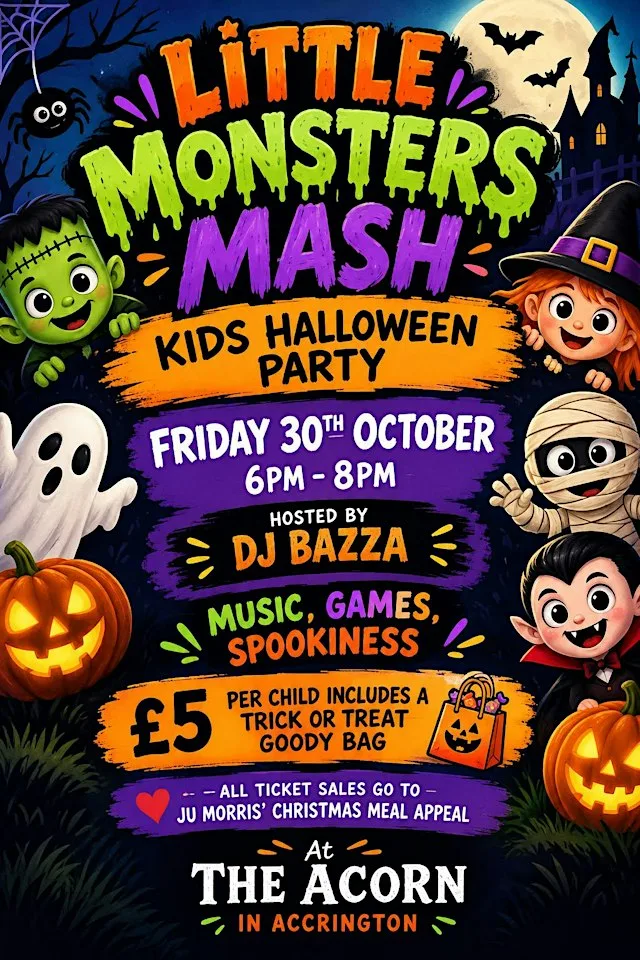 Little Monsters Mash Kids Halloween Party at The Acorn