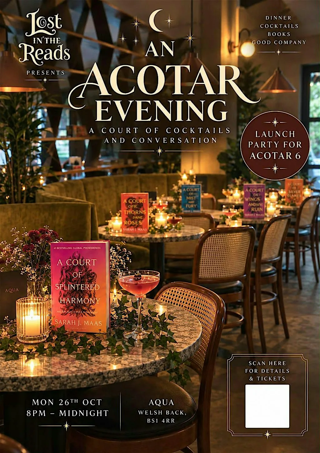 ACOTAR 6 'A Court of Splintered Harmony' Launch Party!